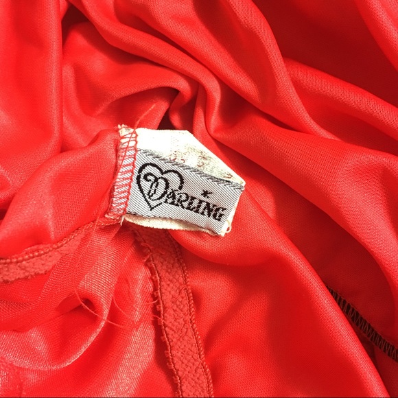 Vintage DARLING BODY FASHIONS Red Lace Lingerie M - Picture 6 of 8